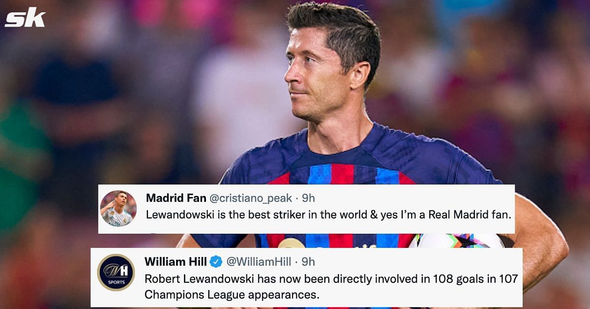 “Better than Messi rn” “He was never going to fail” – Fans hail Robert Lewandowski as a ‘proper number 9’ after stunning UEFA Champions League hat-trick for Barcelona